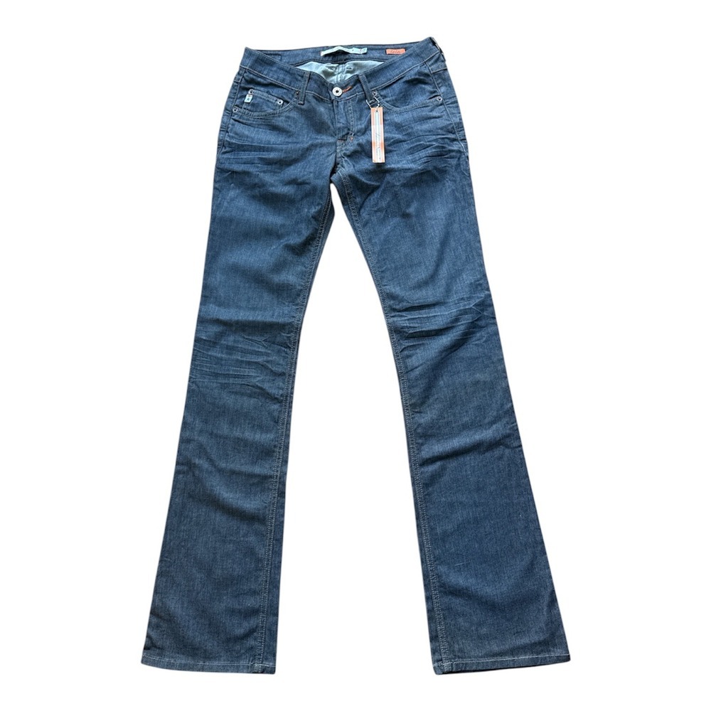 Jack Star Lola Dark Wash Bootcut Jeans Low Rise Made in USA Size 27 JS2-018